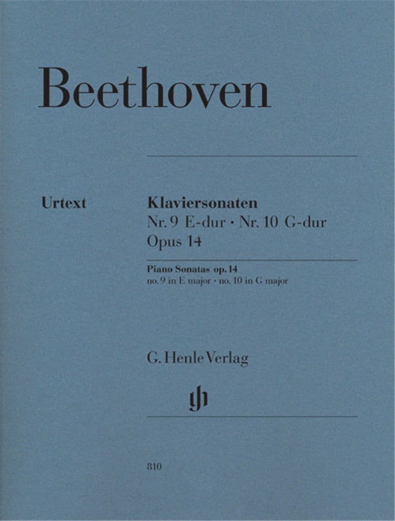 Piano Sonatas Op 14 No. 9 in E and No 10 In G Dur